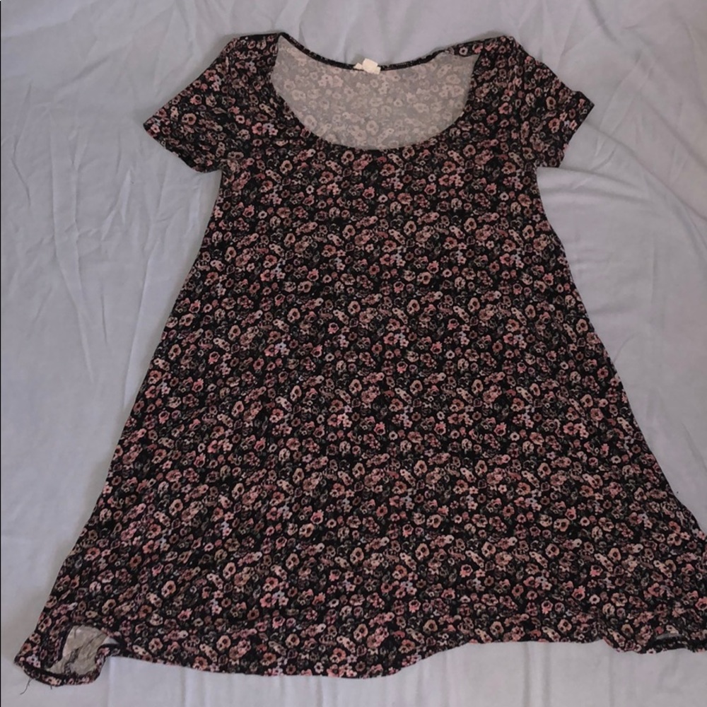 black floral dress